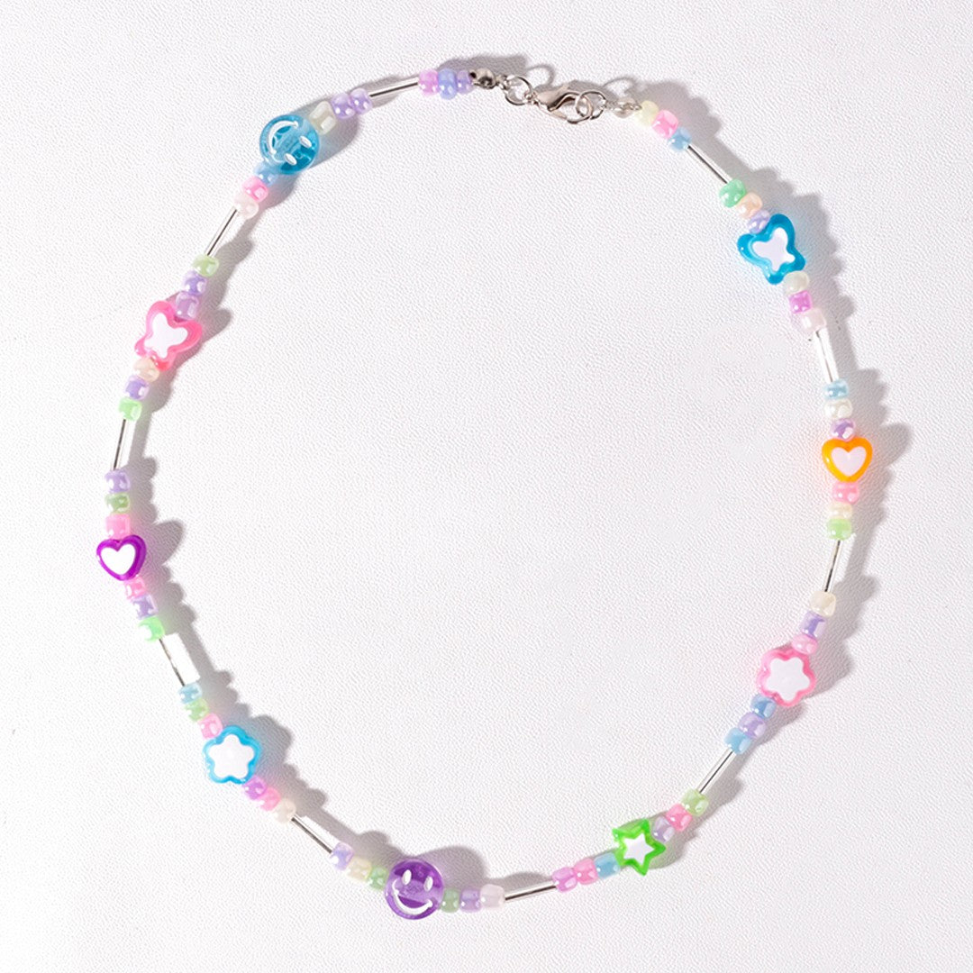 Stroberi Beads Colorful Necklace -1
