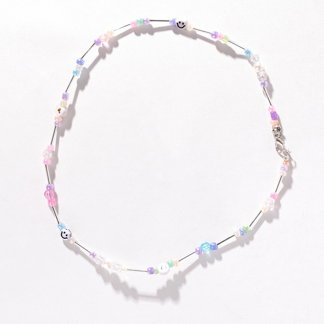 Stroberi Beads Colorful Necklace -1