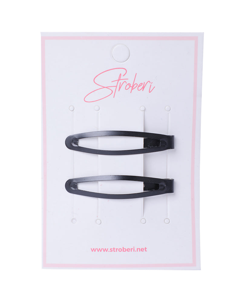Stroberi Snap Clip - Black
