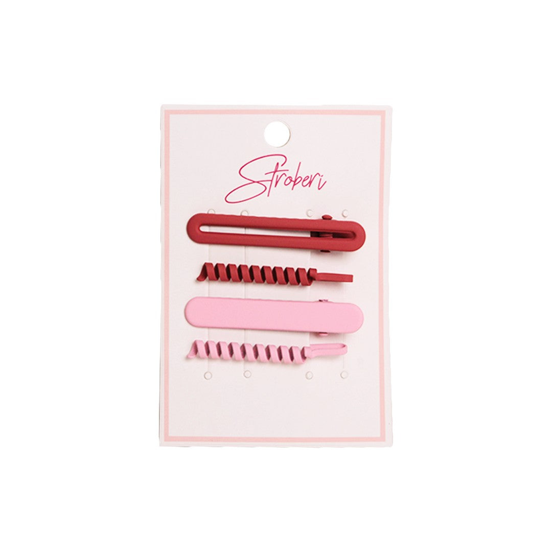 Stroberi Doff Color Set Hair Clip