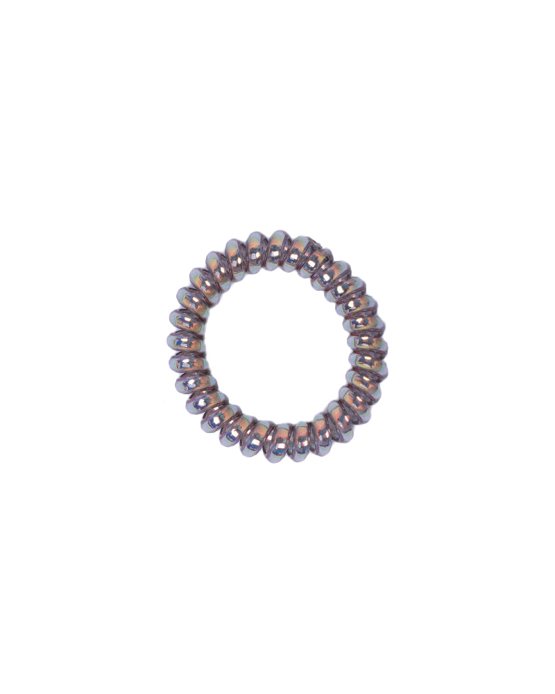Stroberi Metallic Cable Medium Hair Ties