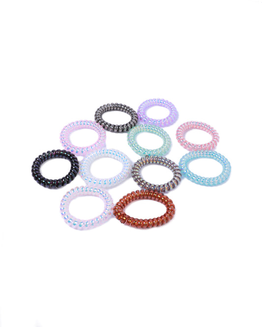 Stroberi Metallic Cable Medium Hair Ties