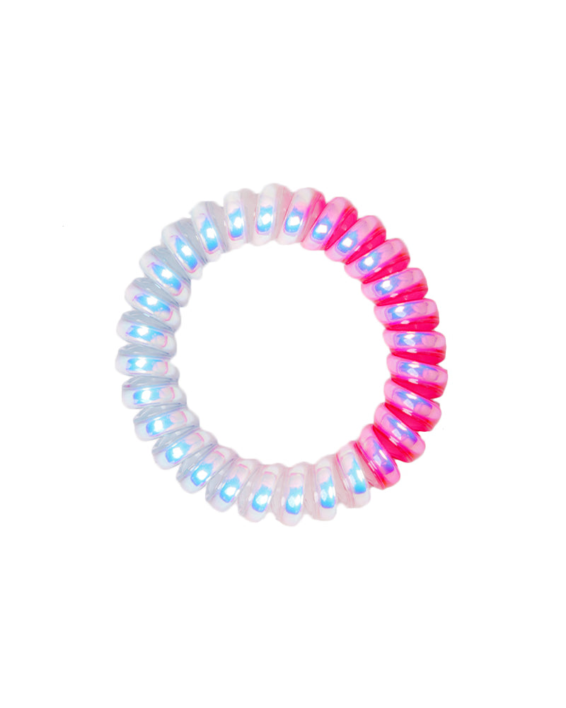 Stroberi Metallic Cable Mix Color Hair Tie