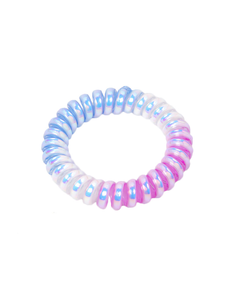 Stroberi Metallic Cable Mix Color Hair Tie