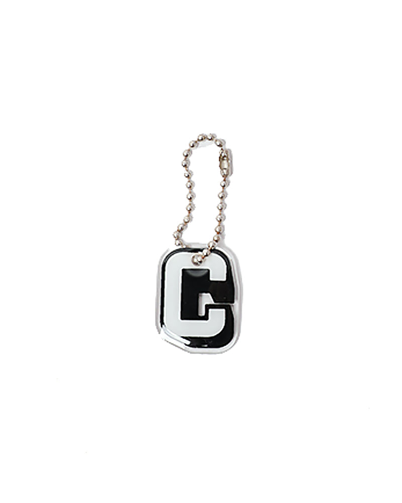 Stroberi Black & White Alphabet Keychain -1