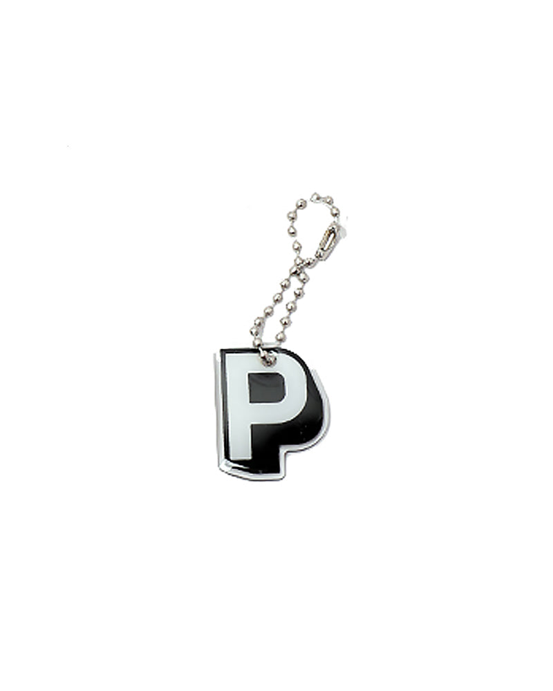 Stroberi Black & White Alphabet Keychain -2