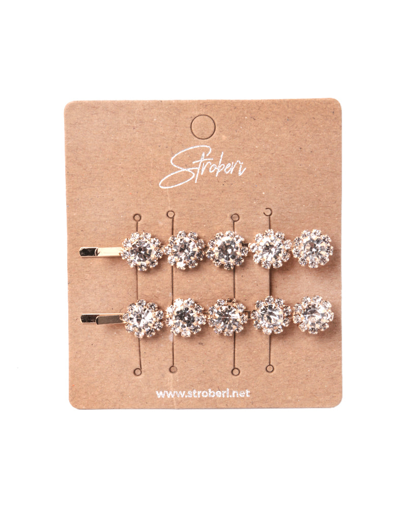 Stroberi Rhinestone Bobby Pin