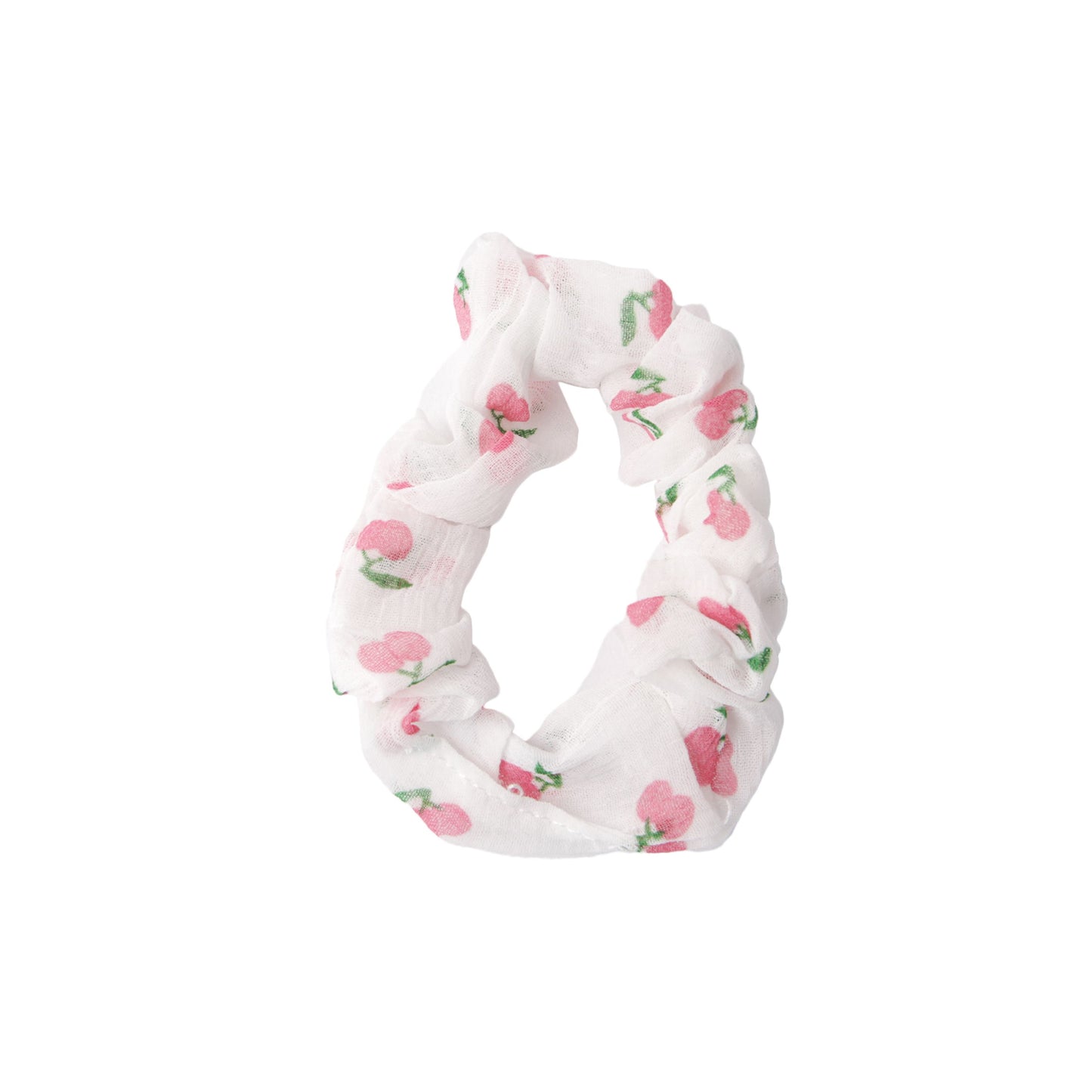 Stroberi Mini Scrunchie Pattern Hair Tie