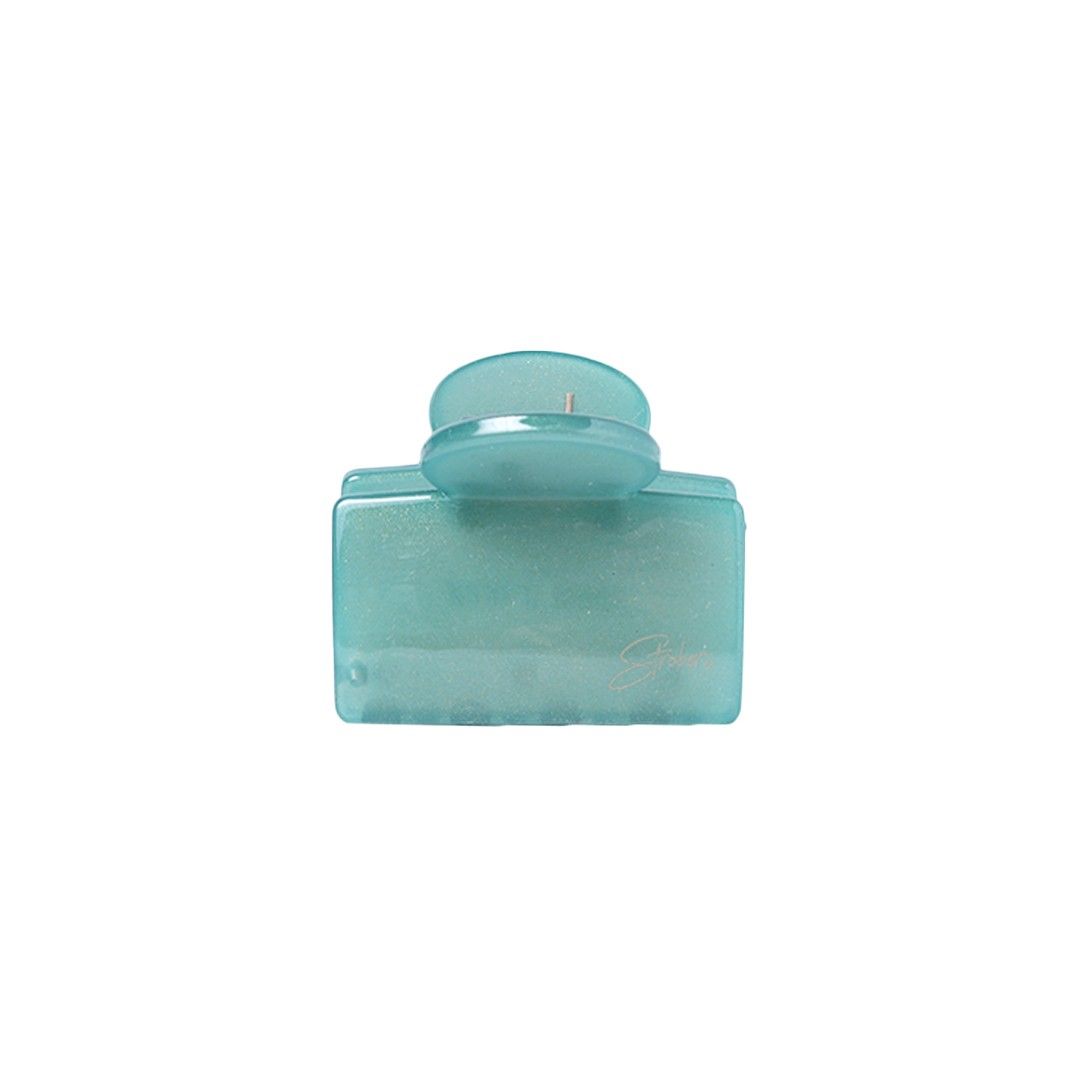 Stroberi Rectangle Glitter Hair Clip