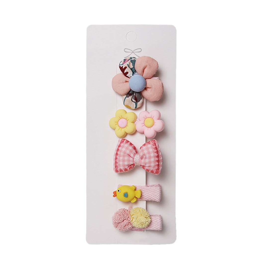 Stroberi Cartoon Mix Hair Clip Set