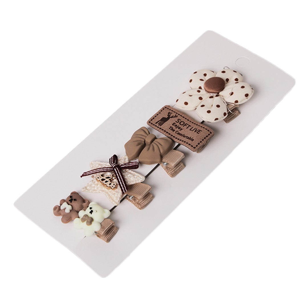 Stroberi Cartoon Mix Hair Clip Set