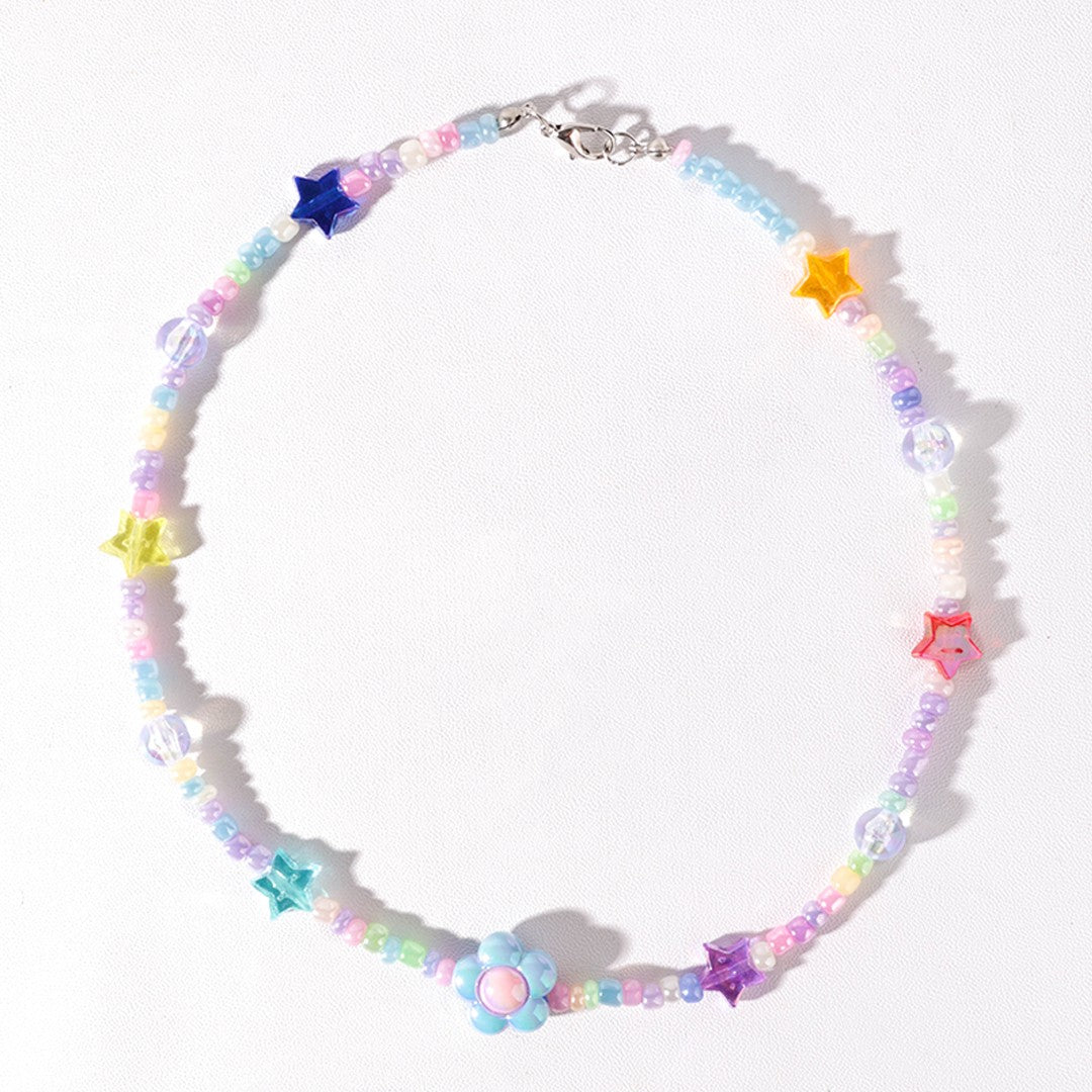 Stroberi Beads Colorful Necklace -1