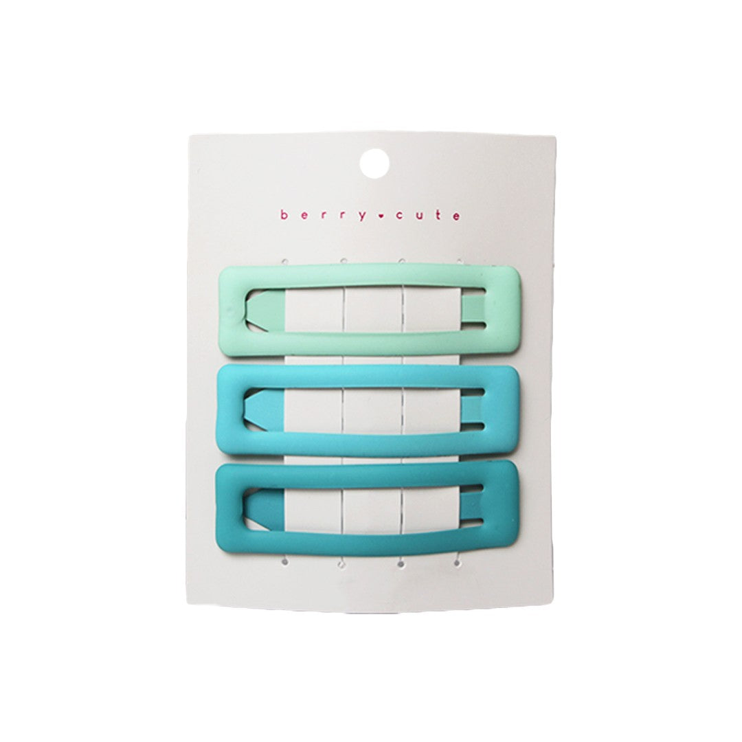 Stroberi Rectangle Doff Set Hair Clip
