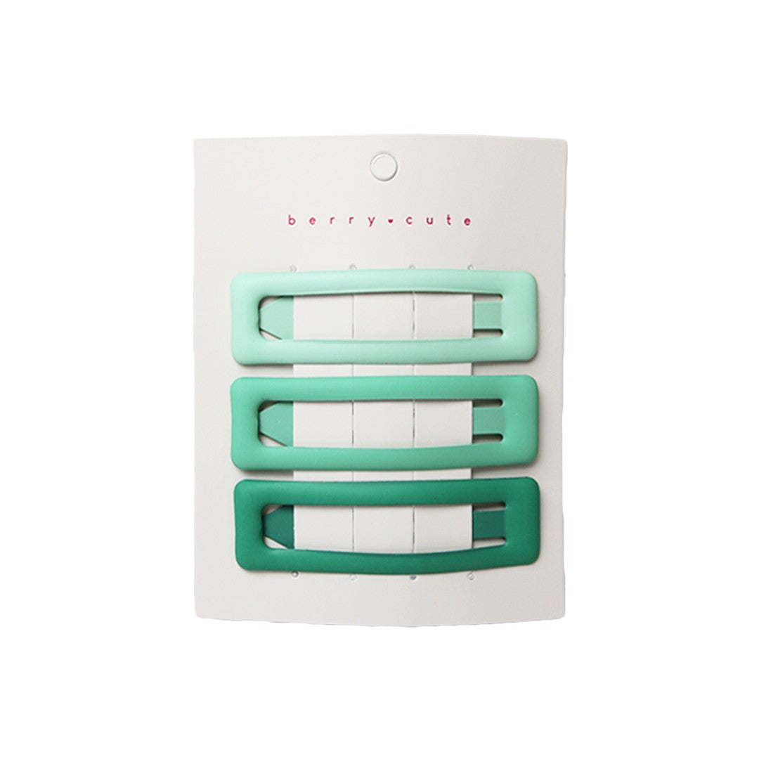 Stroberi Rectangle Doff Set Hair Clip