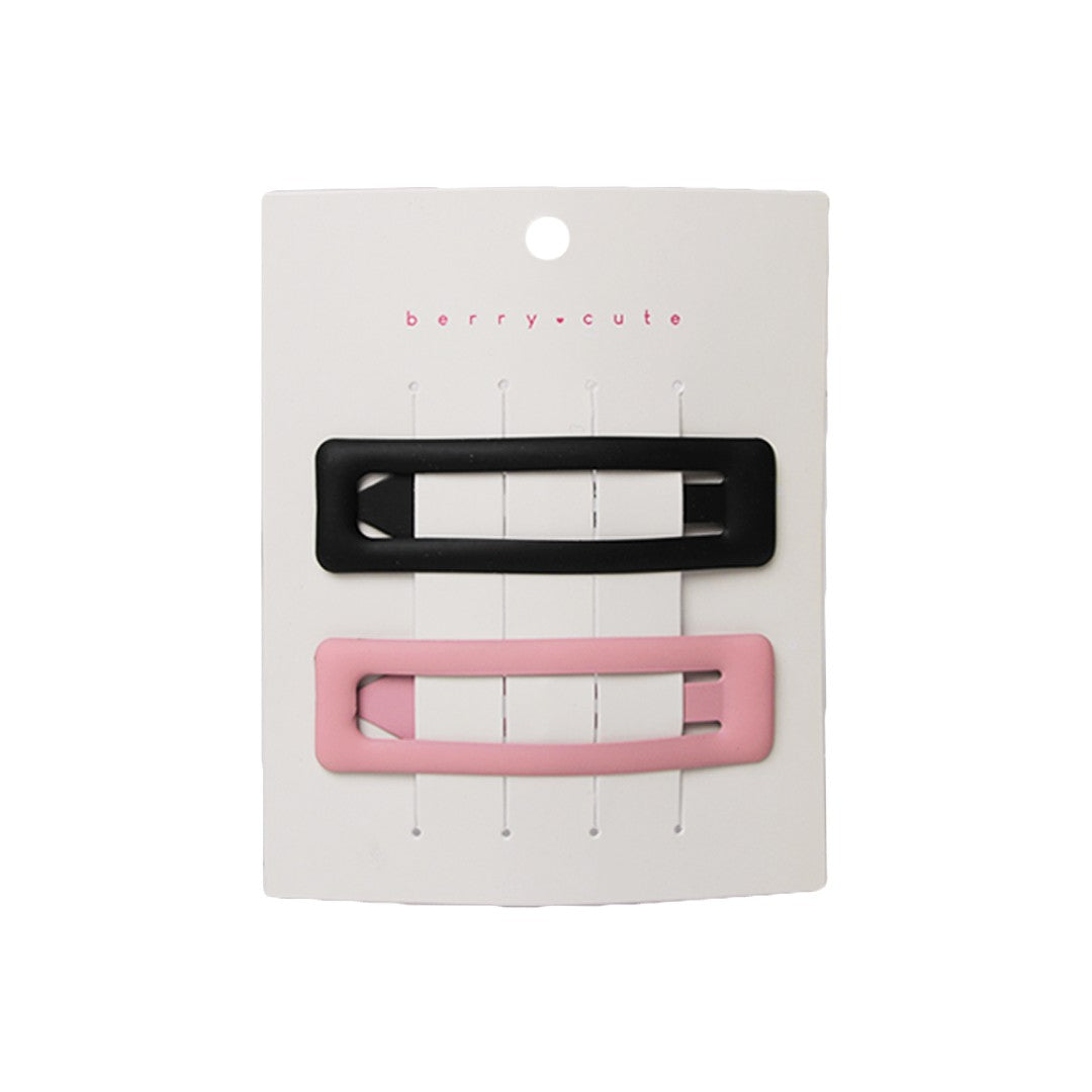 Stroberi Rectangle Doff Set Snap Clip