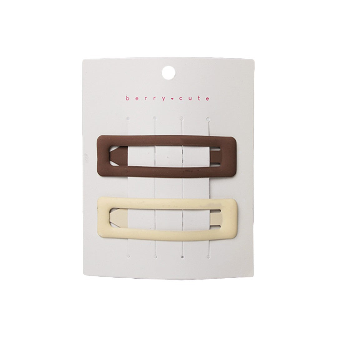 Stroberi Rectangle Doff Set Snap Clip