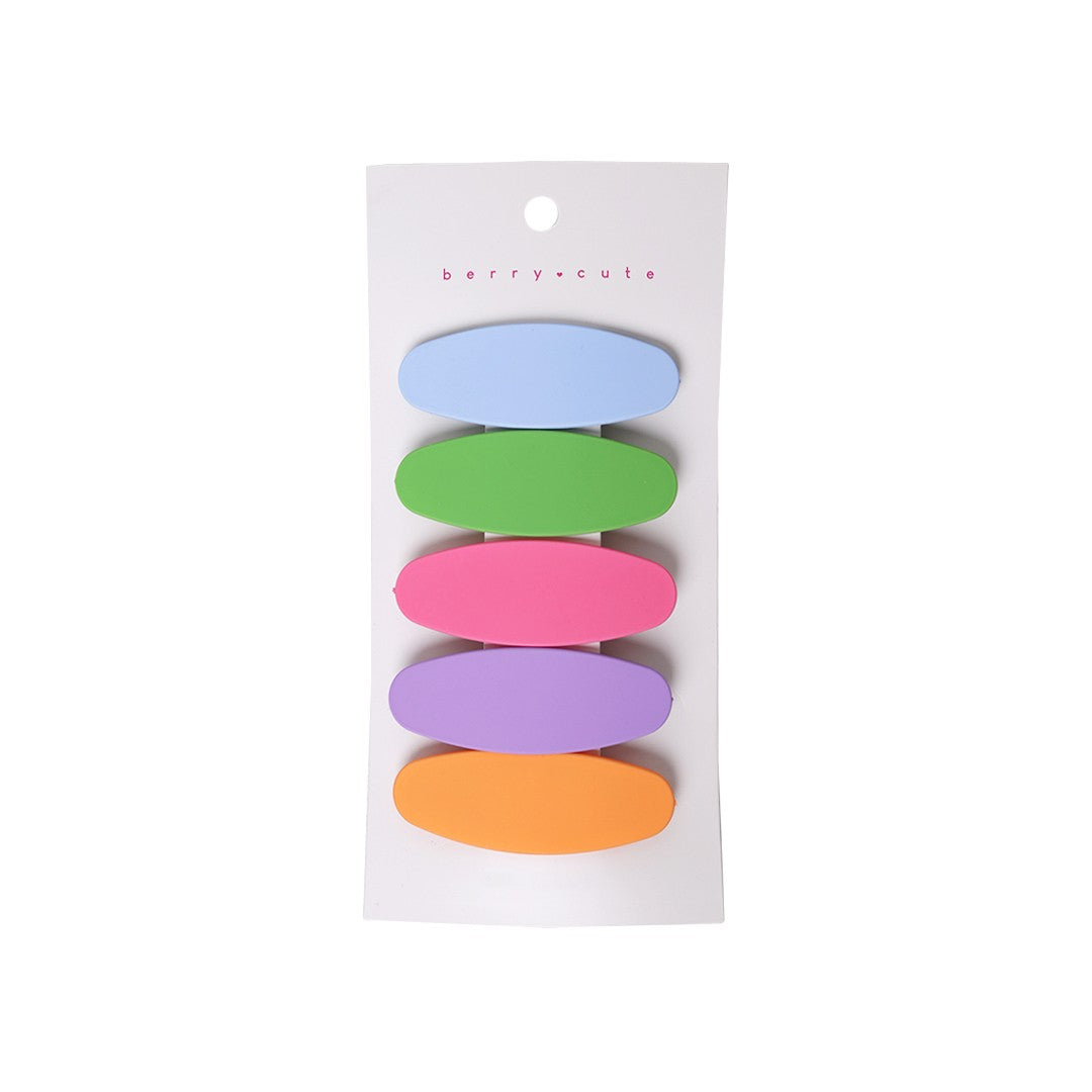 Stroberi Oval Colorful Snap Clip