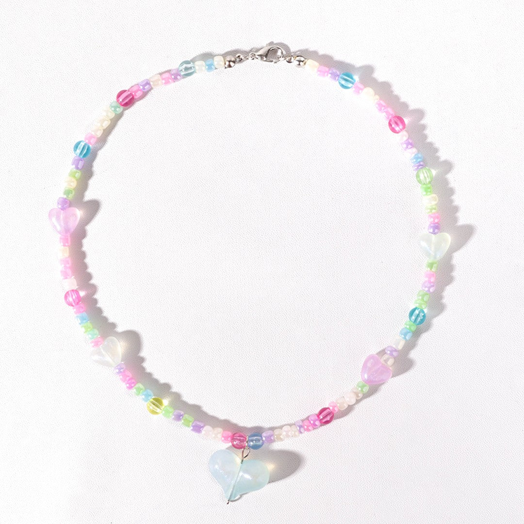 Stroberi Beads Colorful Necklace -1