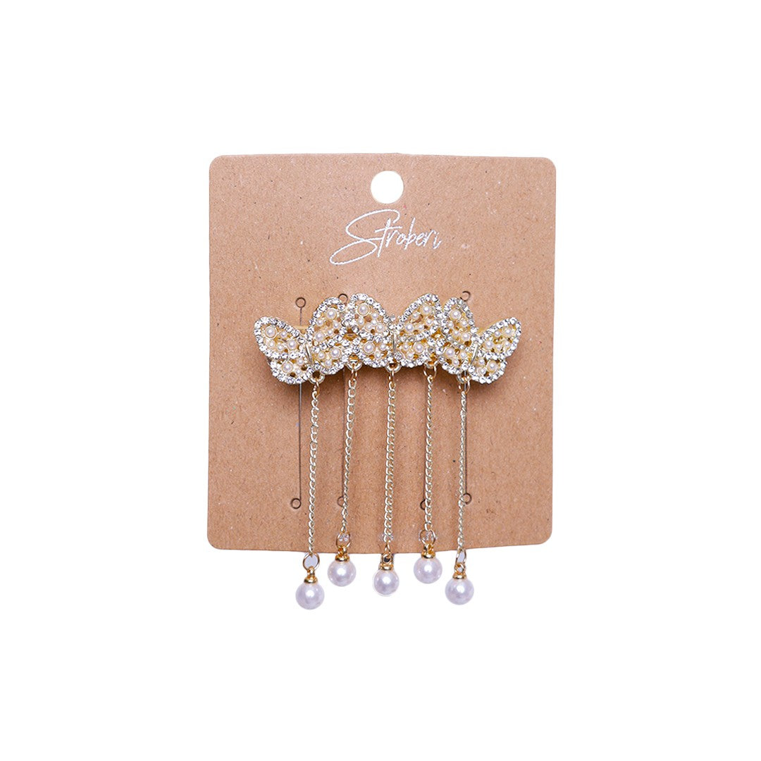 Stroberi Gold Hanging Hairclip Series