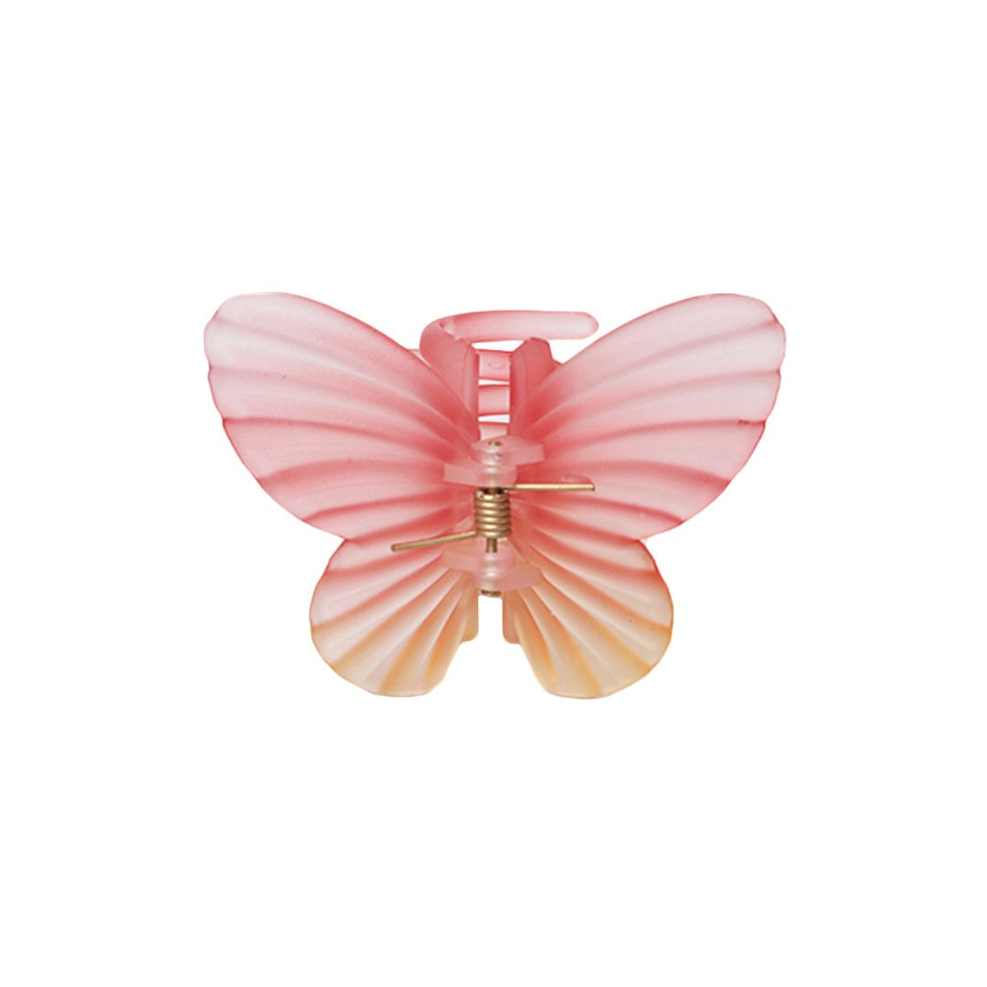 Stroberi Rainbow Color Butterfly & Flower Hair Clip