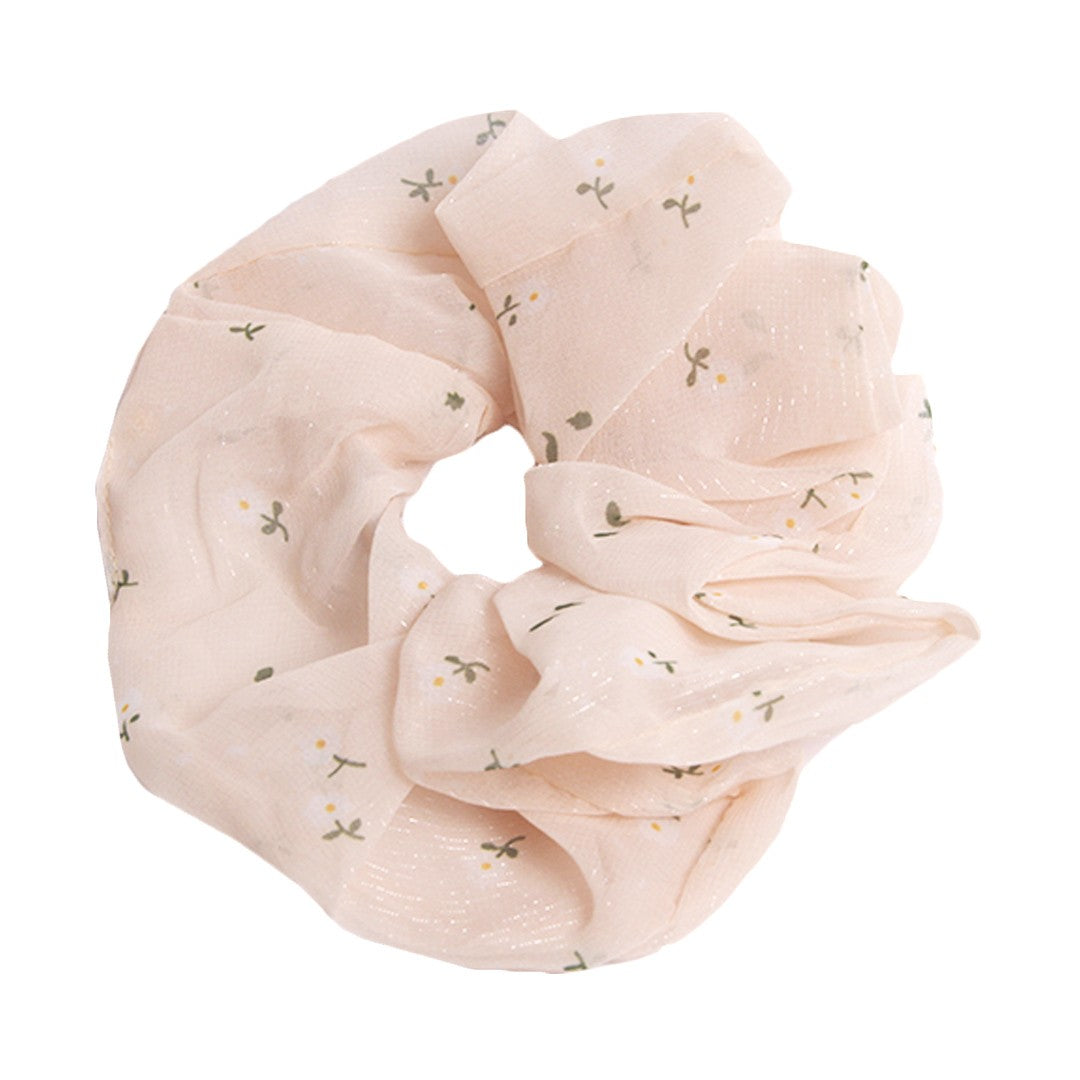 Stroberi Scrunchie Motif Flower Hair Tie