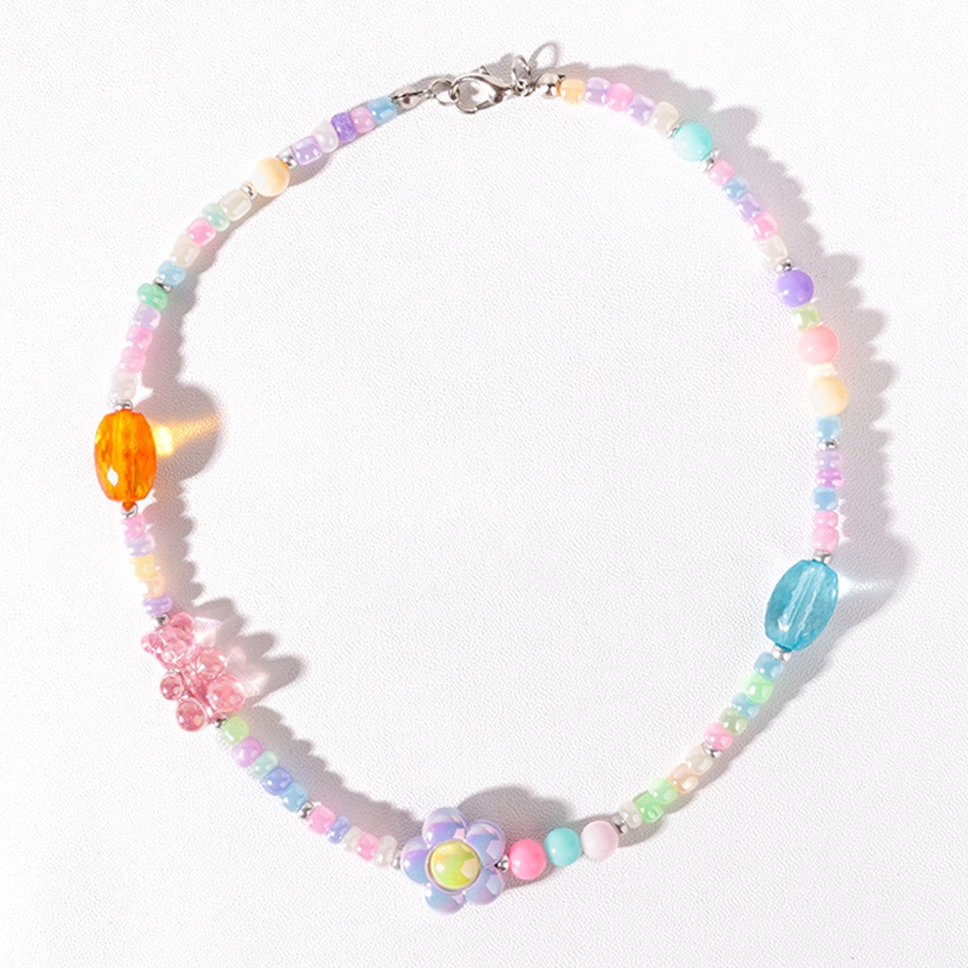 Stroberi Beads Colorful Necklace -1