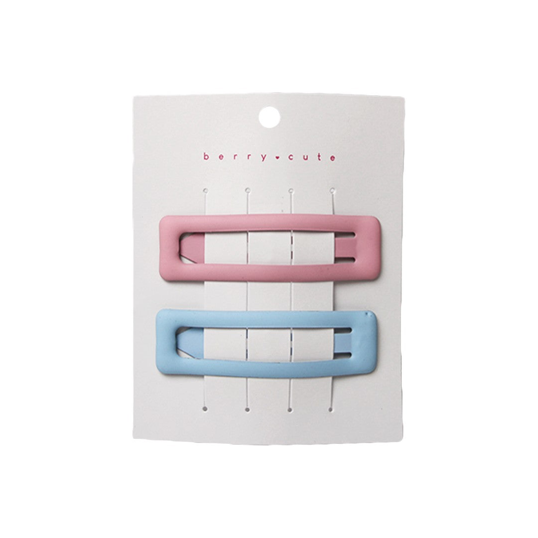 Stroberi Rectangle Doff Set Snap Clip