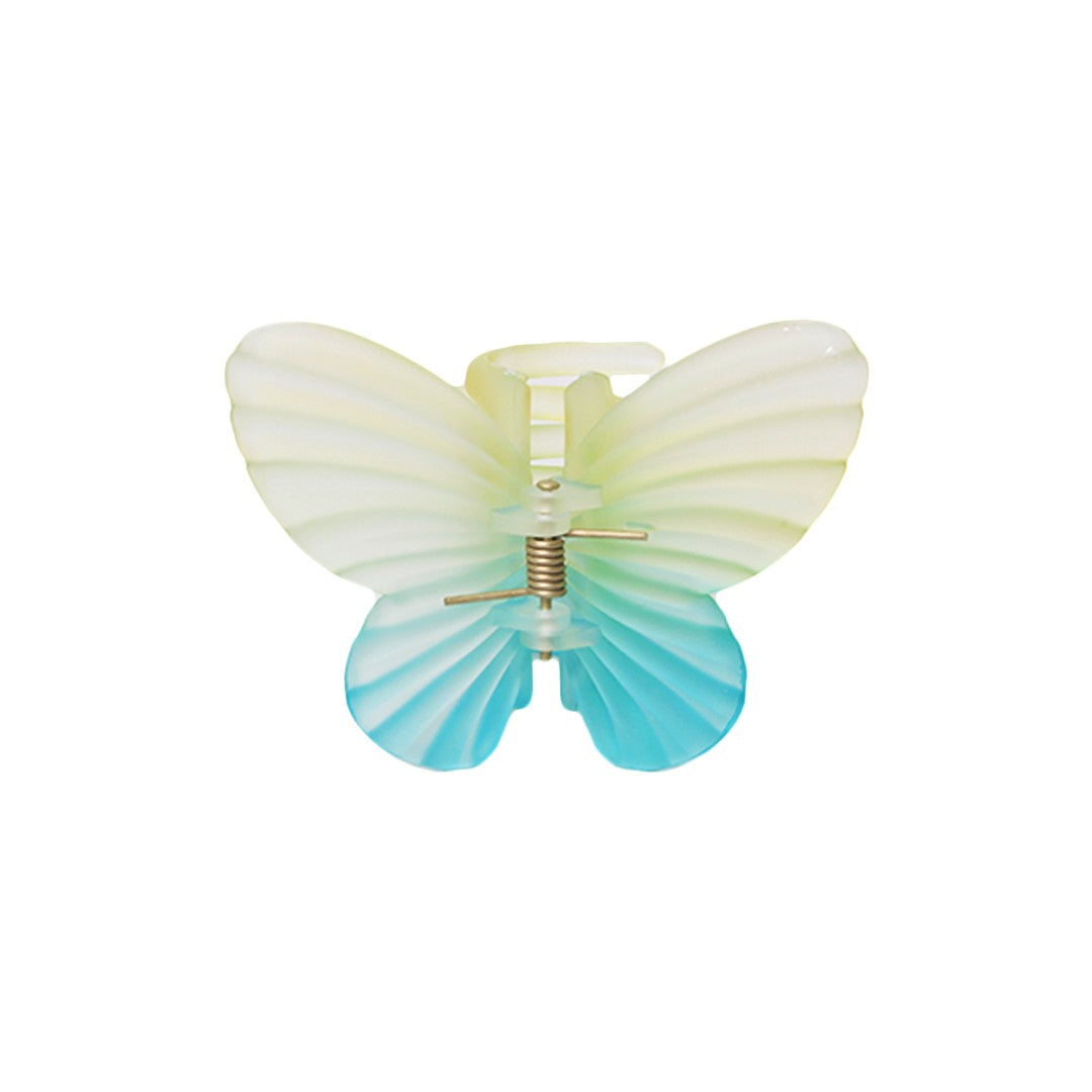 Stroberi Rainbow Color Butterfly & Flower Hair Clip