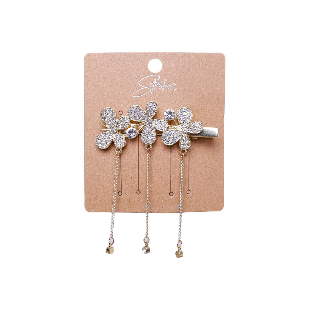 Stroberi Gold Hanging Hairclip Series