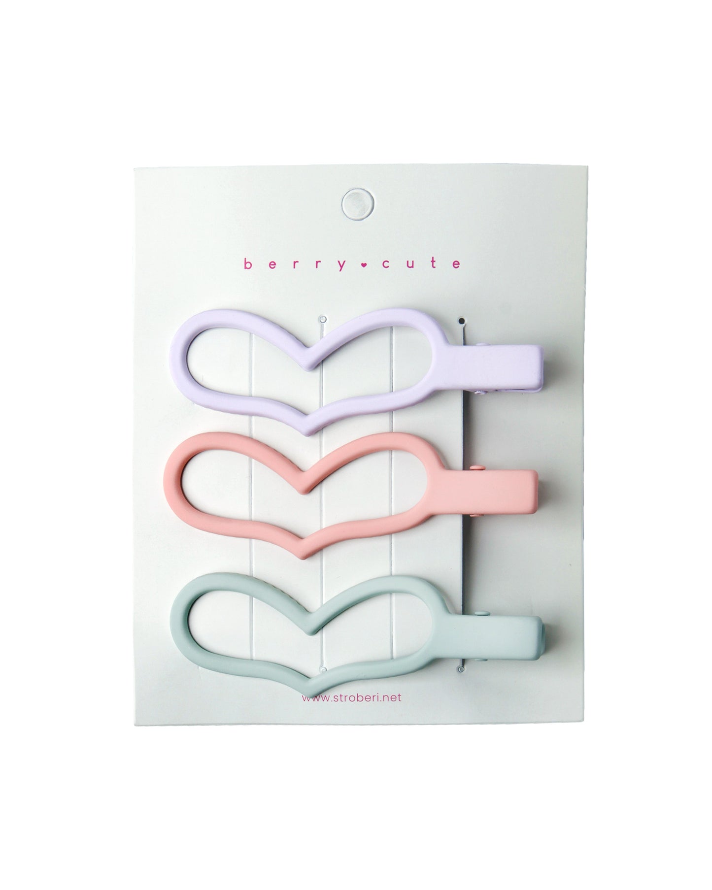 Stroberi Hole Pastel Set Hair Clip