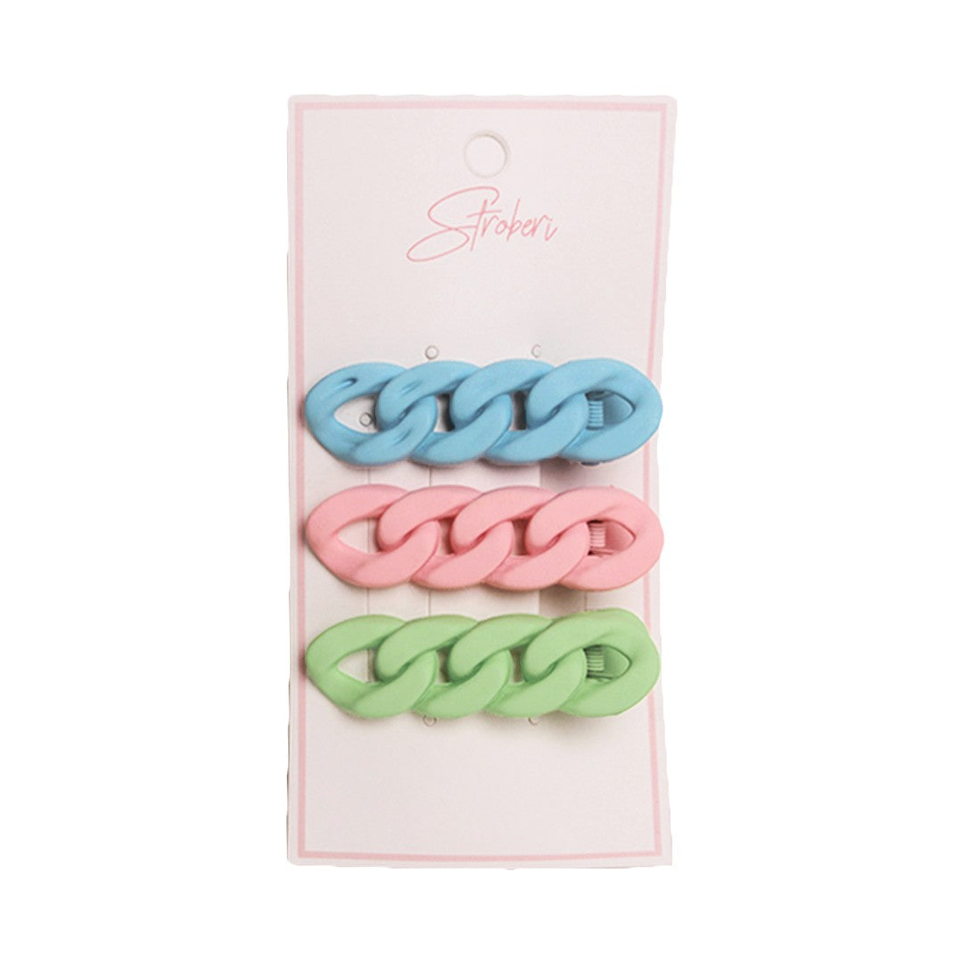 Stroberi Doff Color Set Hair Clip