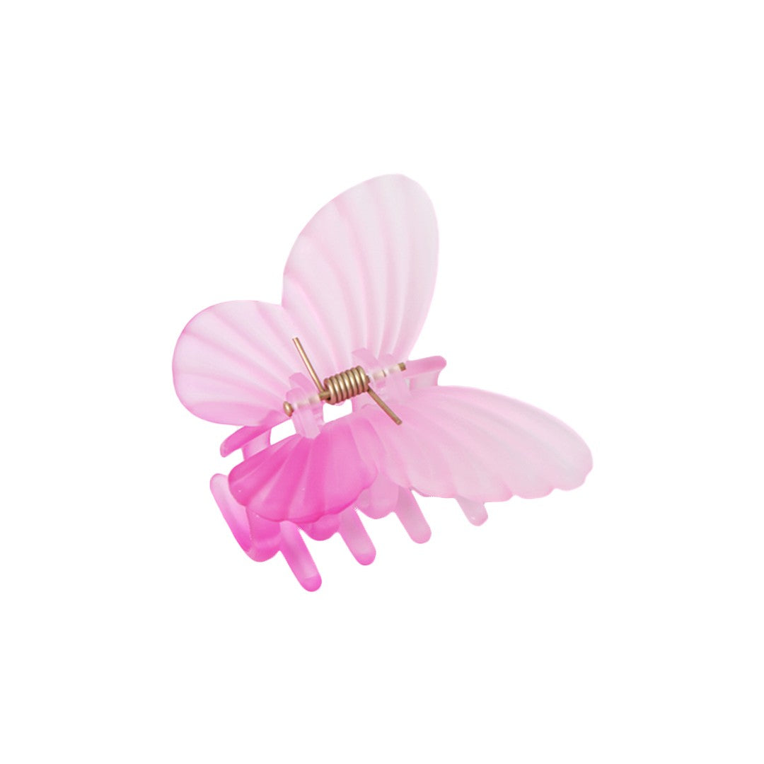 Stroberi Rainbow Color Butterfly & Flower Hair Clip