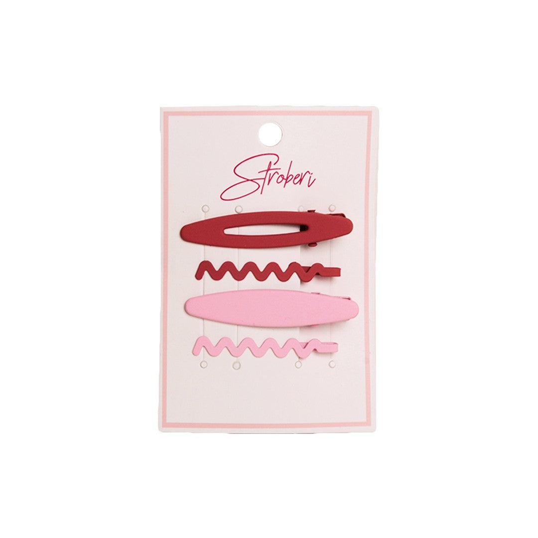 Stroberi Doff Color Set Hair Clip