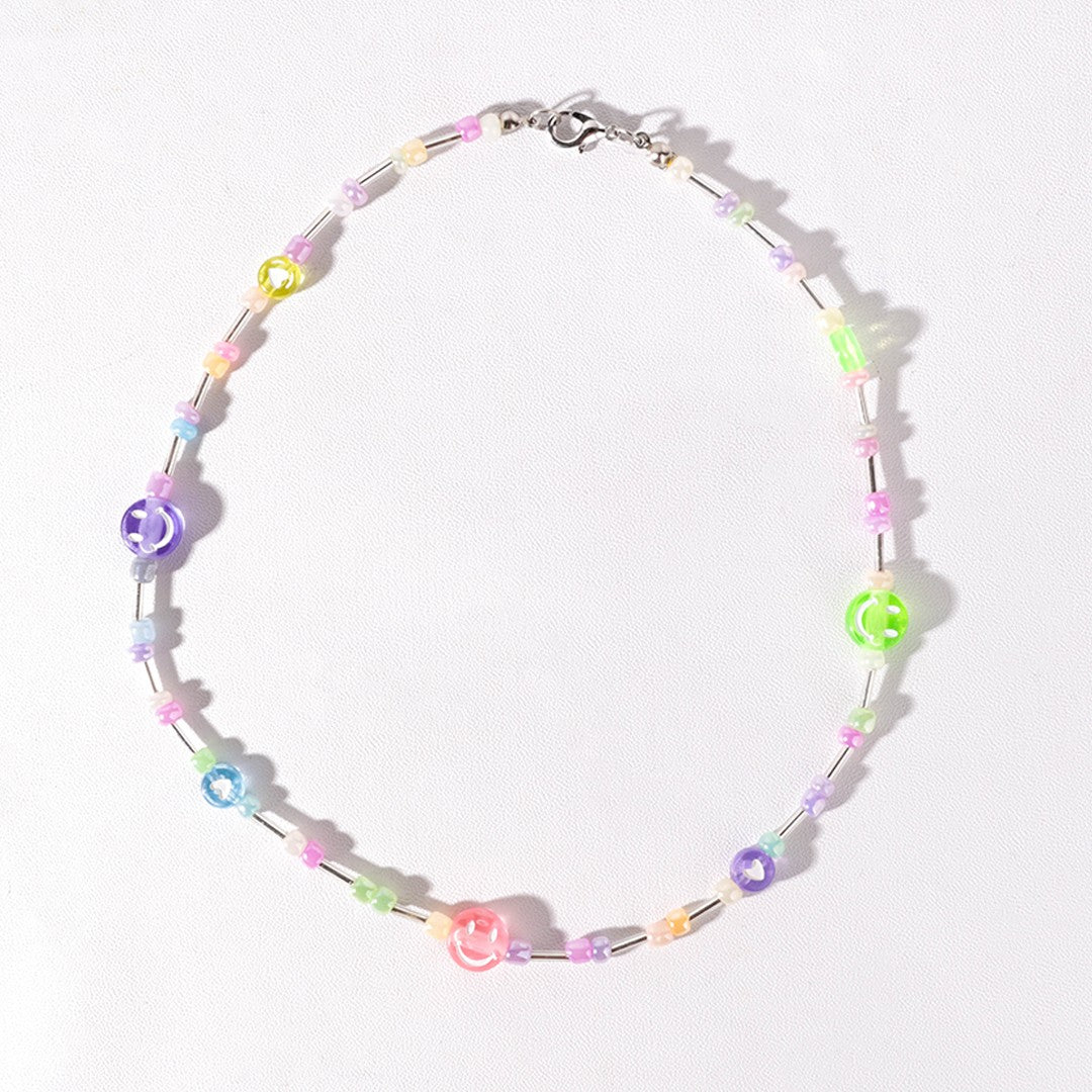 Stroberi Beads Colorful Necklace -1