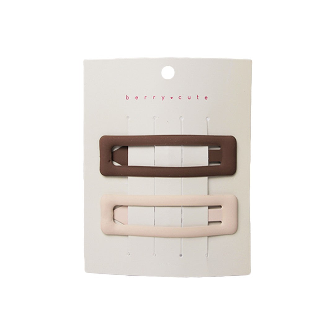 Stroberi Rectangle Doff Set Snap Clip