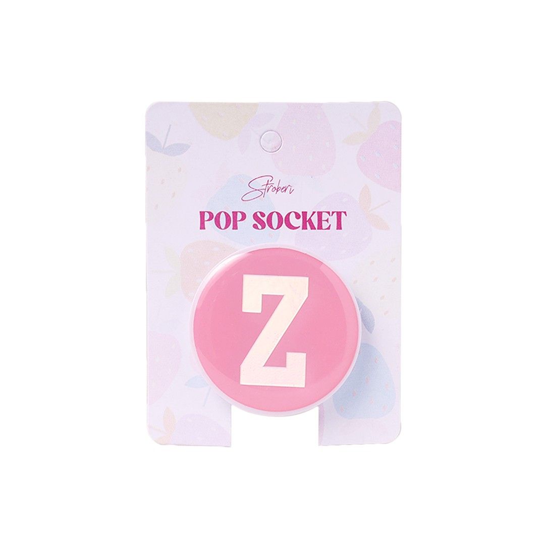 Stroberi Pastel Alphabet Popsocket