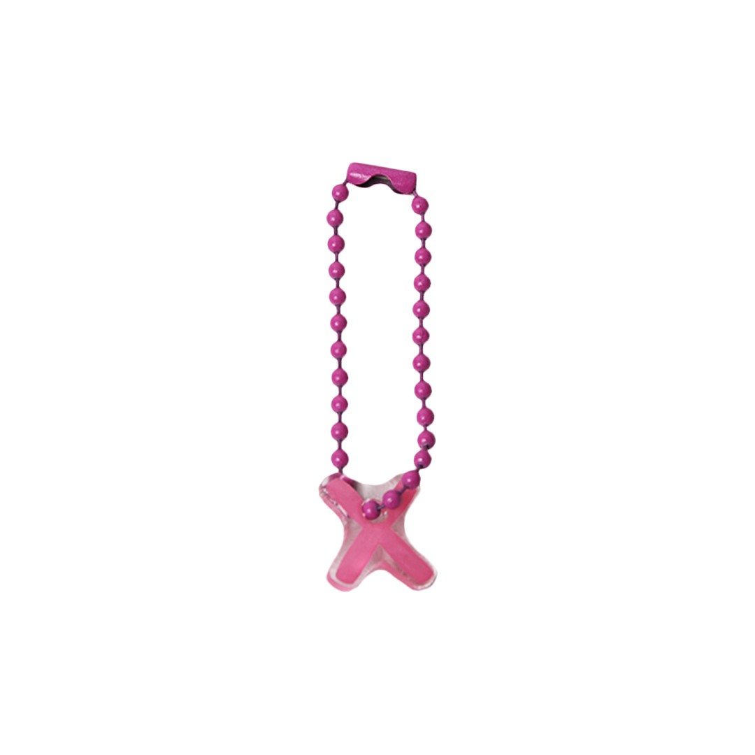 Stroberi Mini Acrylic Alphabet Keychain