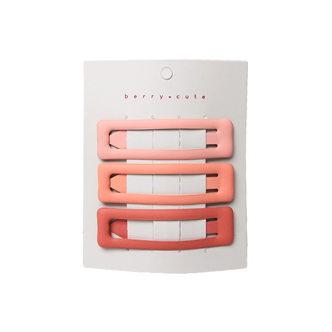 Stroberi Rectangle Doff Set Hair Clip