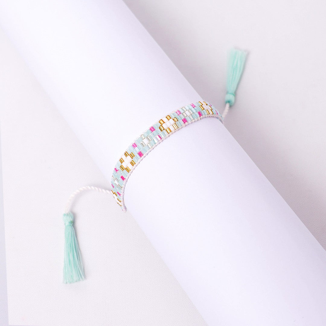 Stroberi Bracelet Rope Beads Tassel