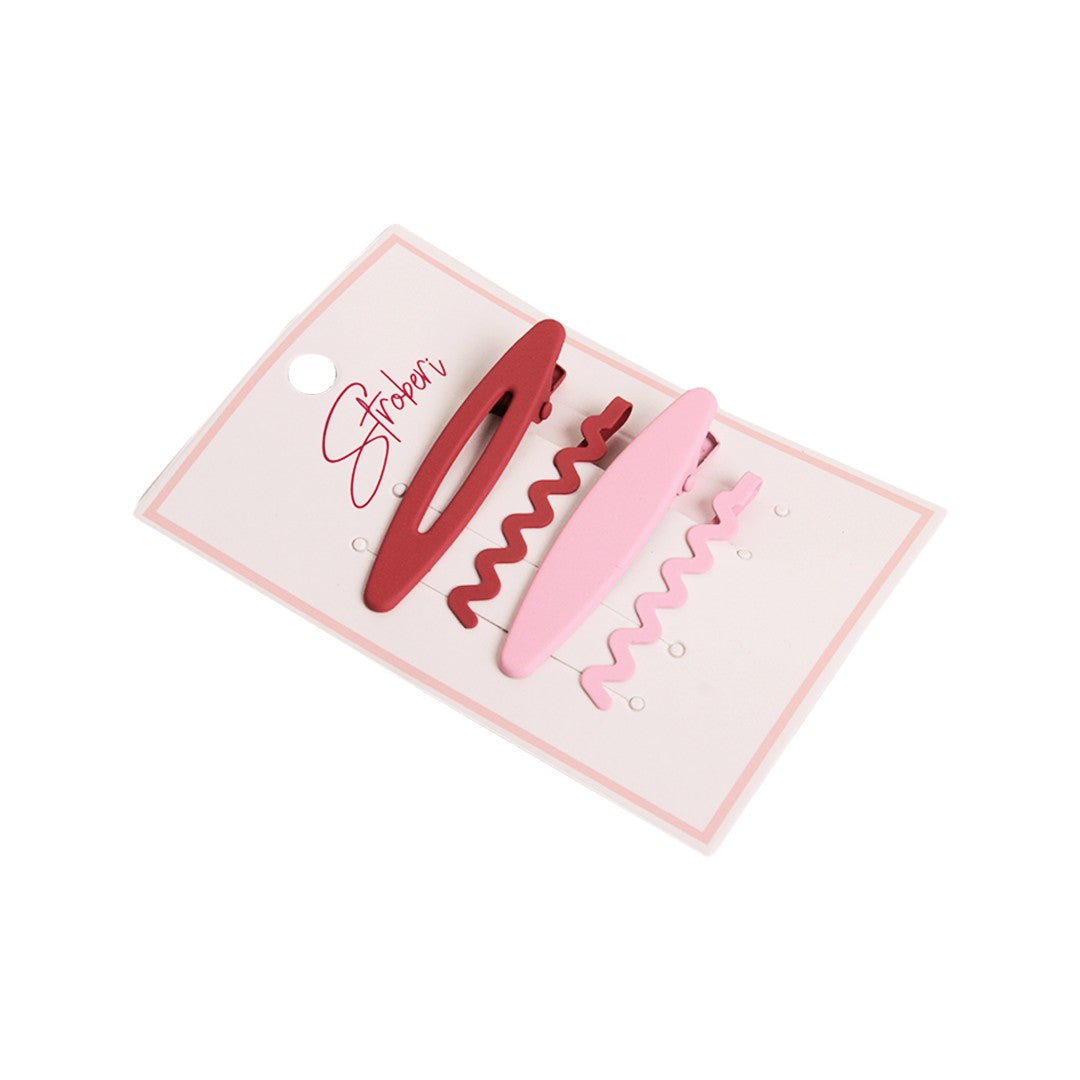 Stroberi Doff Color Set Hair Clip
