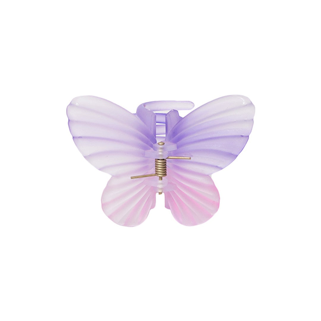 Stroberi Rainbow Color Butterfly & Flower Hair Clip