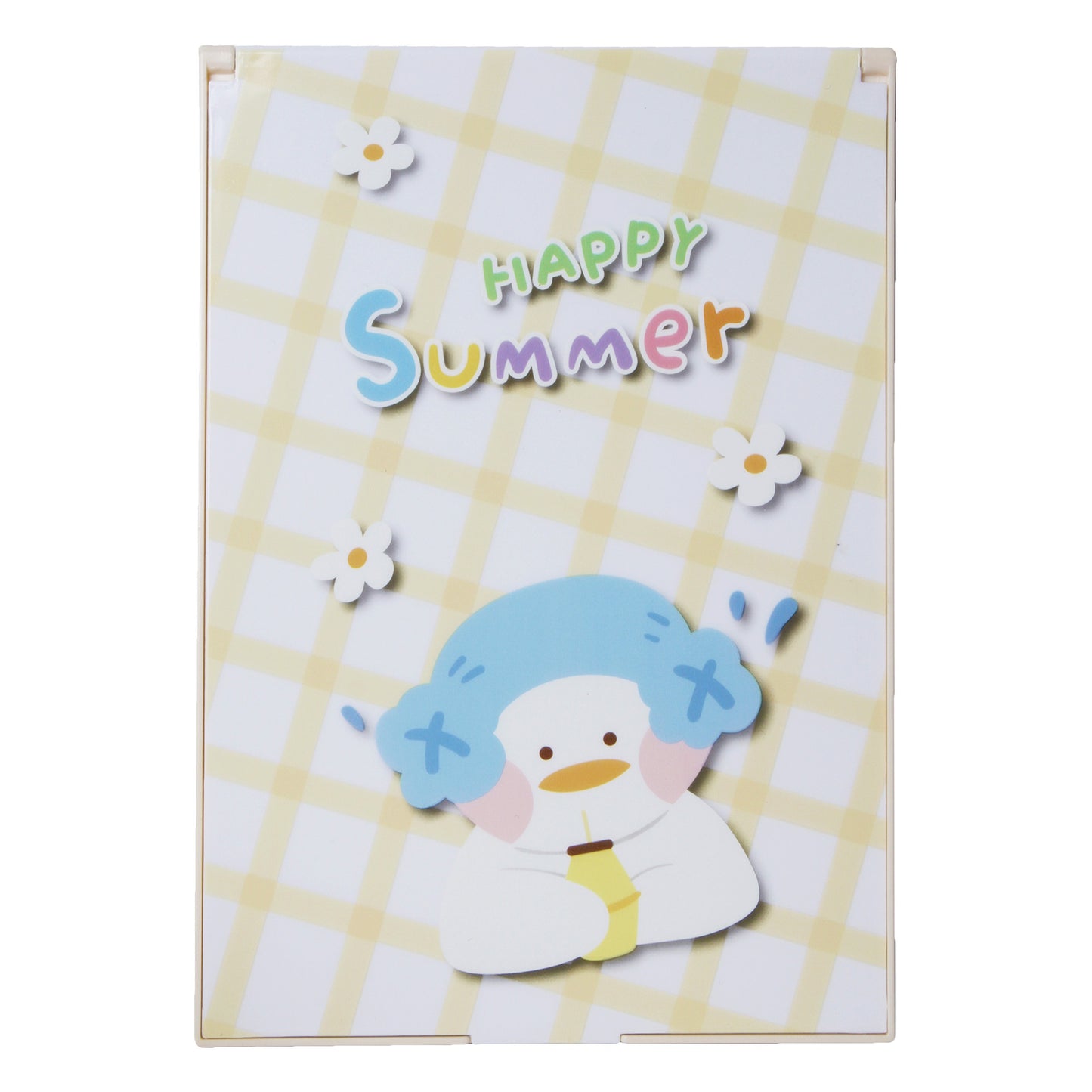 Stroberi Cartoon Square Mirror - Cermin Kotak