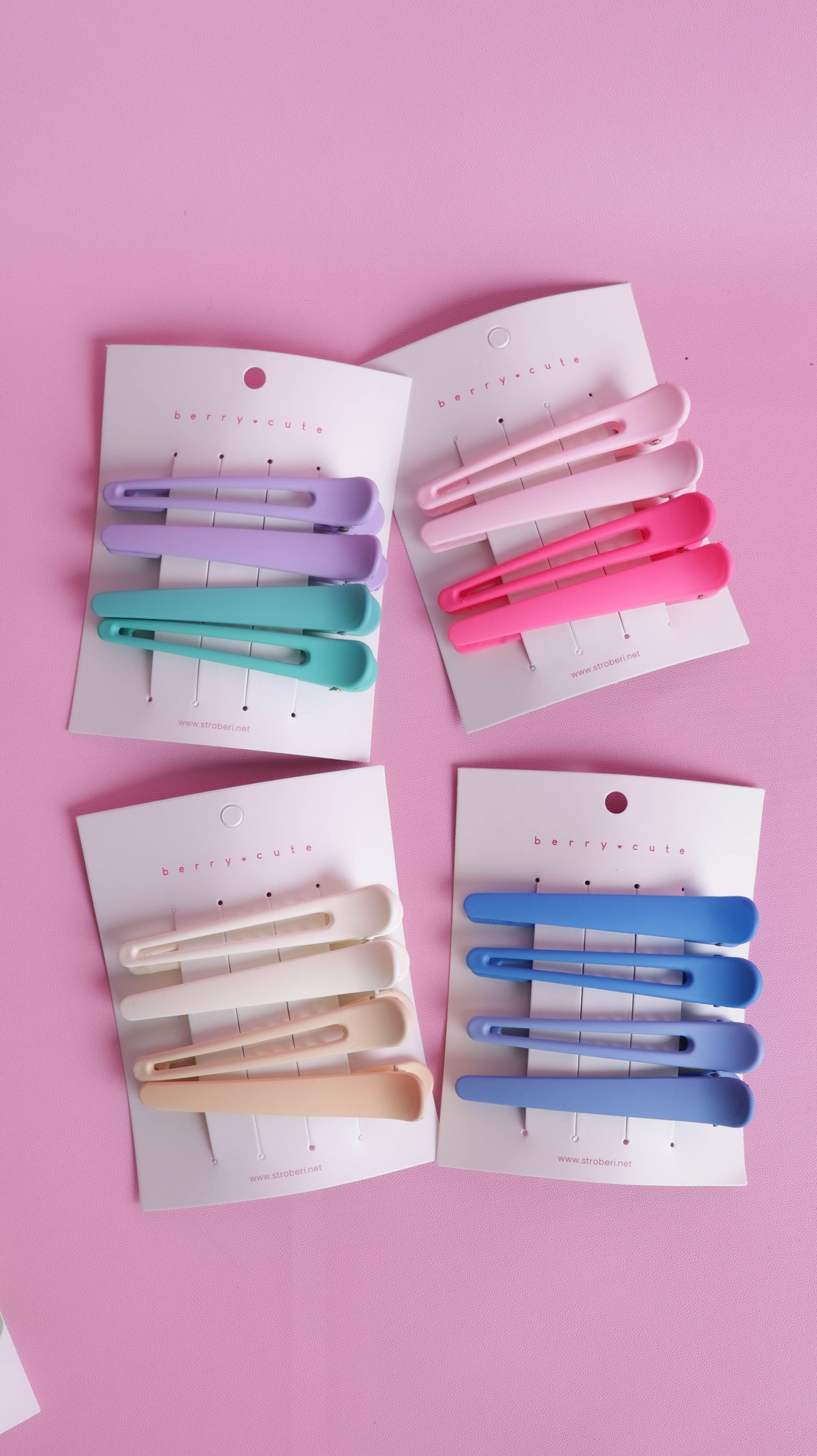 Stroberi Taper Color Hair Clip Set