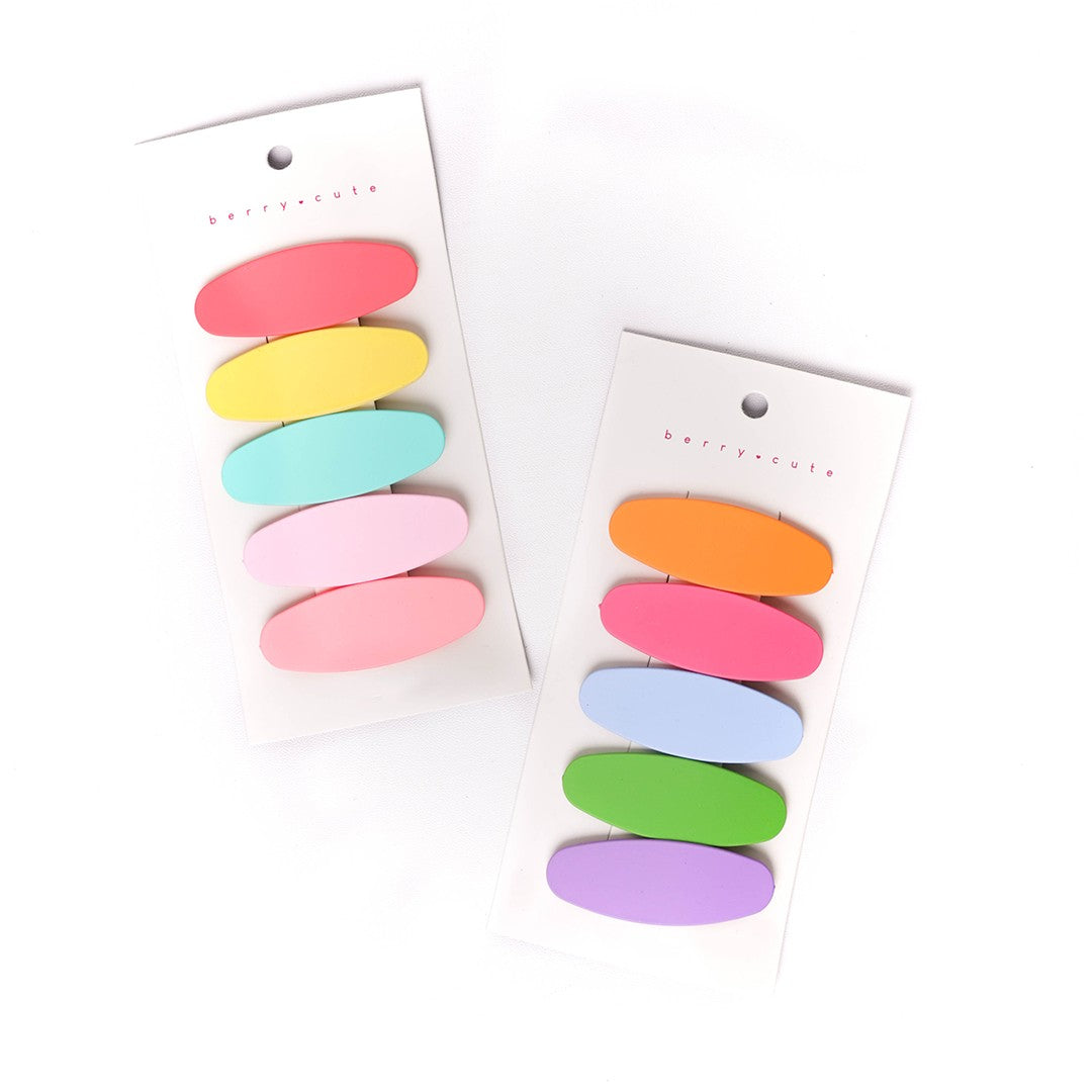 Stroberi Oval Colorful Snap Clip