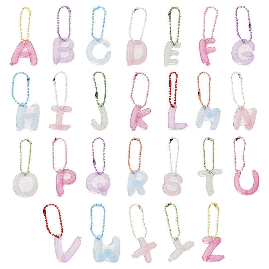 Stroberi Bubbly Alphabet Keychain