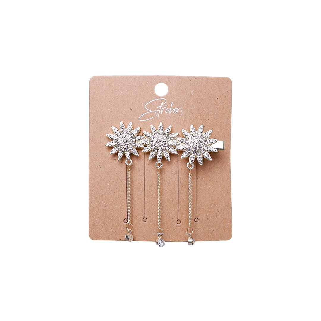 Stroberi Gold Hanging Hairclip Series