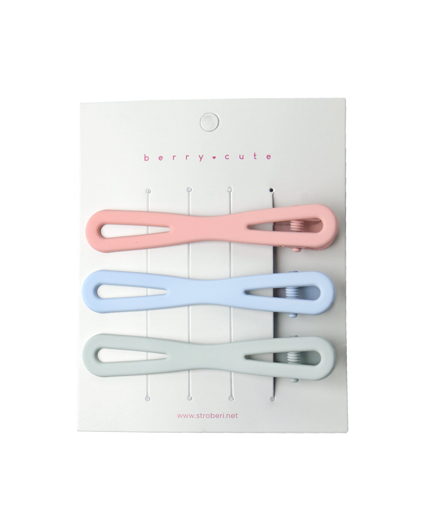 Stroberi Hole Pastel Set Hair Clip