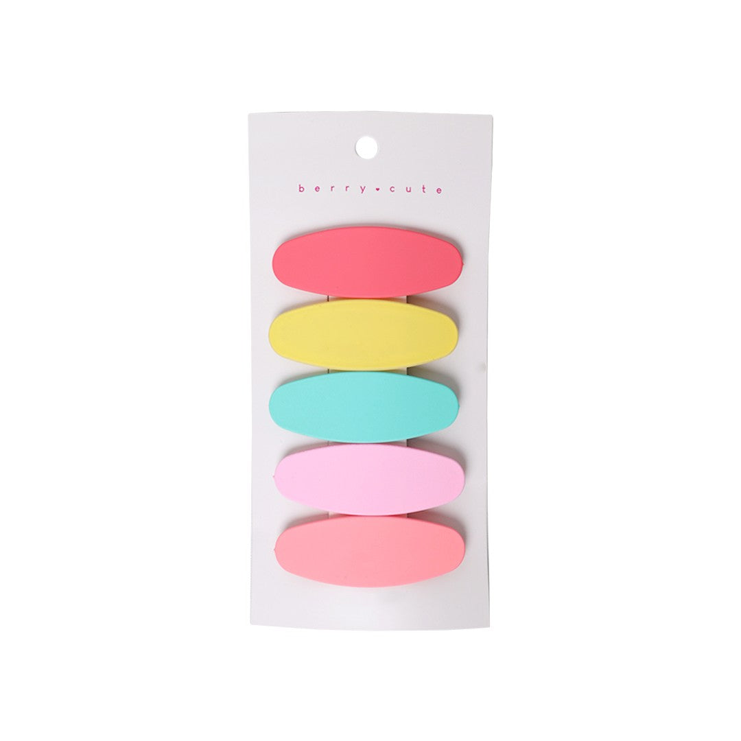 Stroberi Oval Colorful Snap Clip