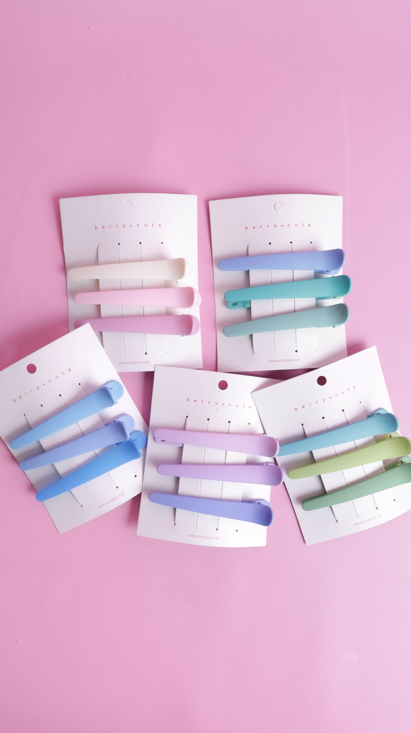 Stroberi Taper Color Hair Clip Set