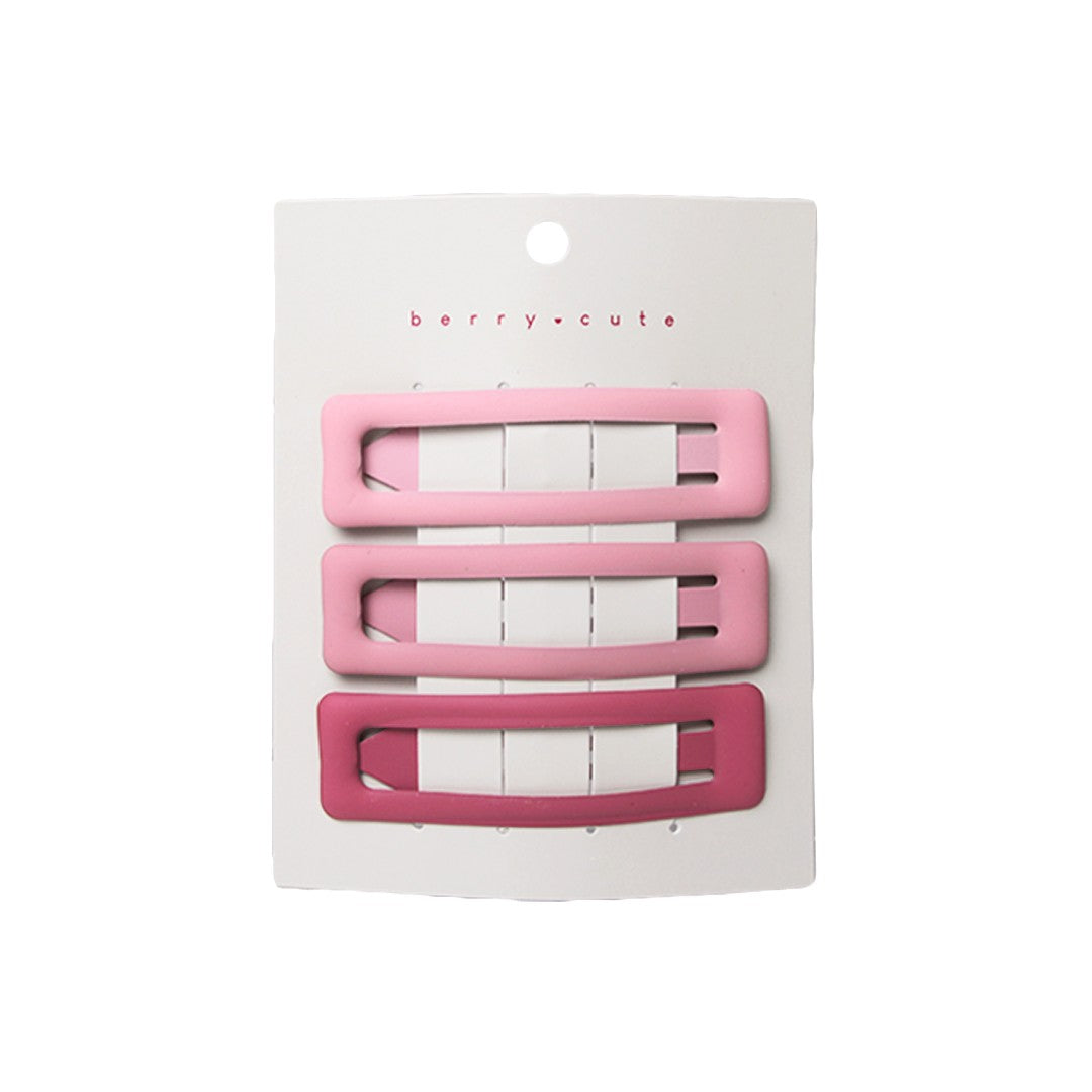Stroberi Rectangle Doff Set Hair Clip